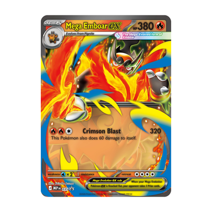 Pokémon Tcg Ascended Heroes - Mega Emboar Ex Box Ingles