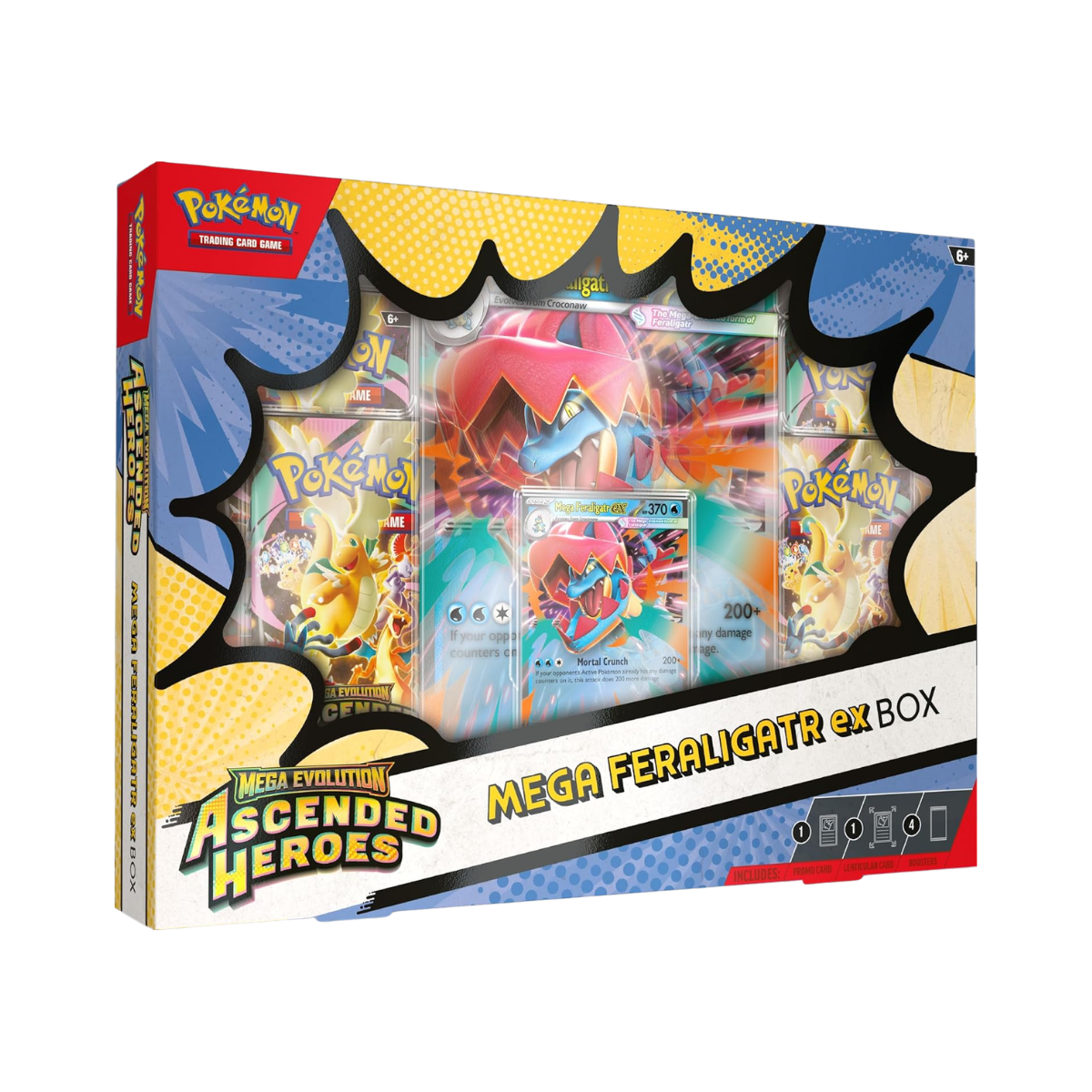 Pokémon Tcg Ascended Heroes - Mega Feraligatr Ex Box Ingles