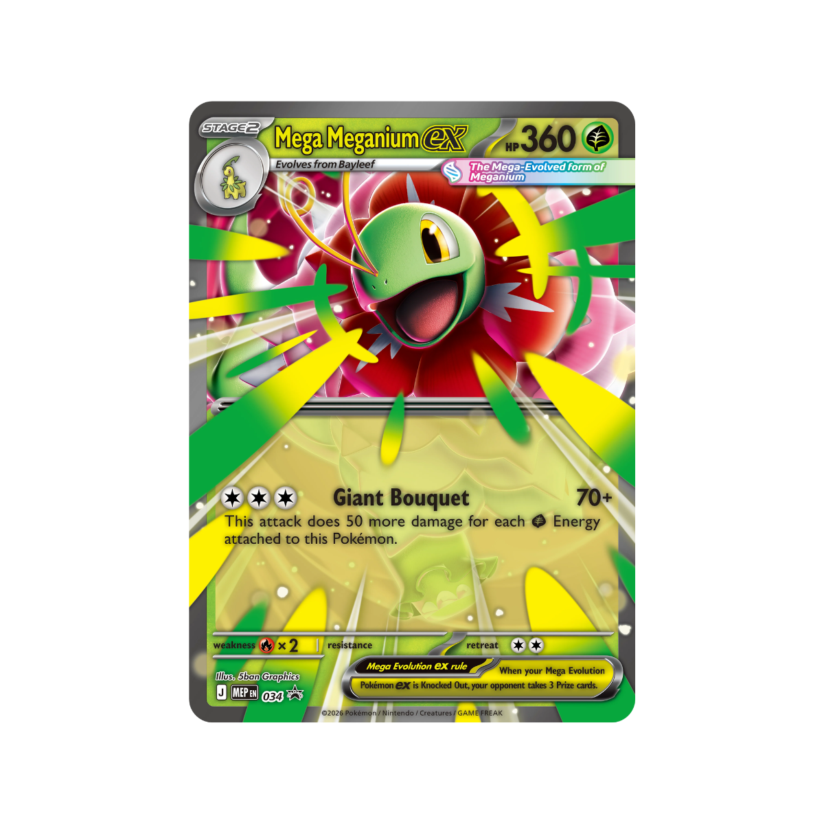 Pokémon Tcg Ascended Heroes - Mega Meganium Ex Box Ingles