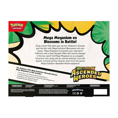 Pokémon Tcg Ascended Heroes - Mega Meganium Ex Box Ingles