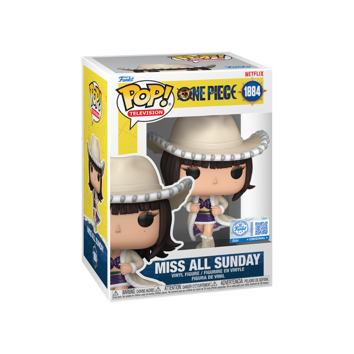 Funko Pop One Piece Live Action - Miss All Sunday Exclusiva #1884