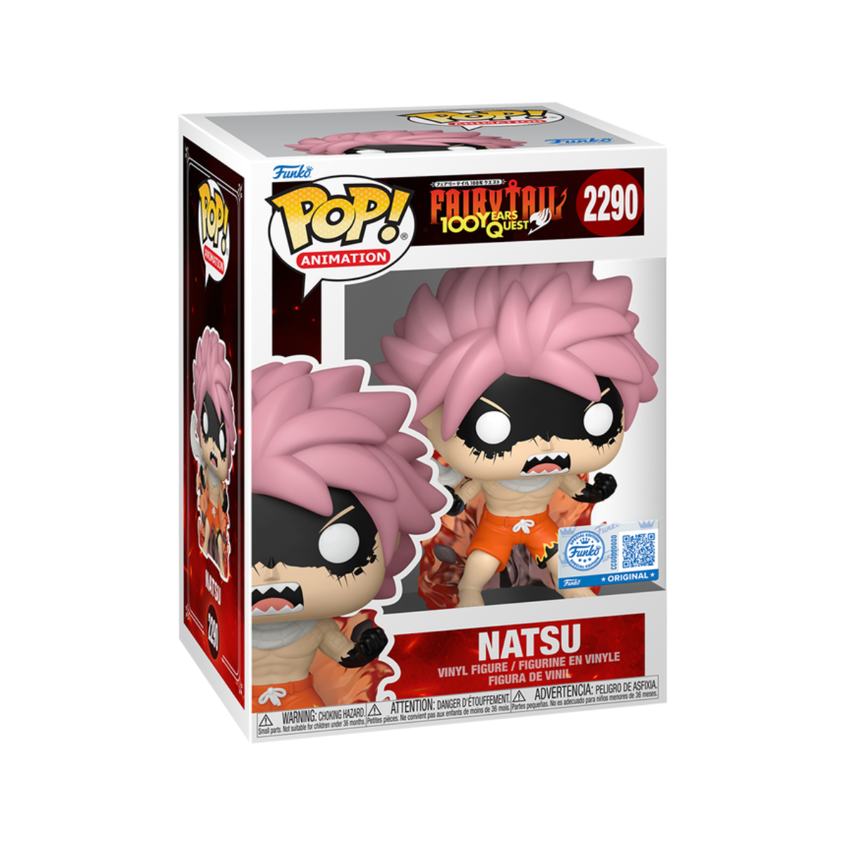 Funko Pop: Fairy Tail 100 Years Quest - Natsu (Fired Up) Exclusivo #2290