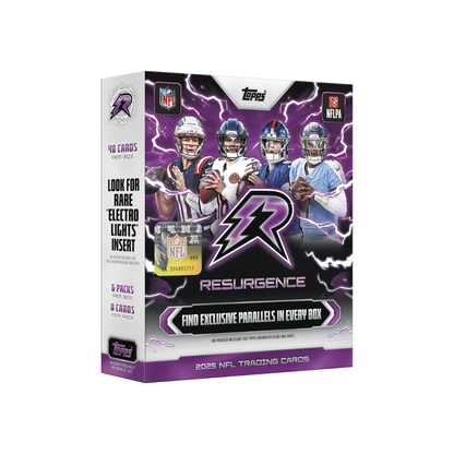 Topps Nfl Resurgence Football 2025 Football Traiding Cards Mega Box