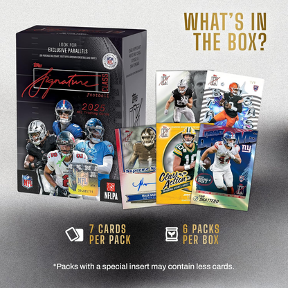 Topps Nfl Signature Class 2025 Football Traiding Cards Value Box