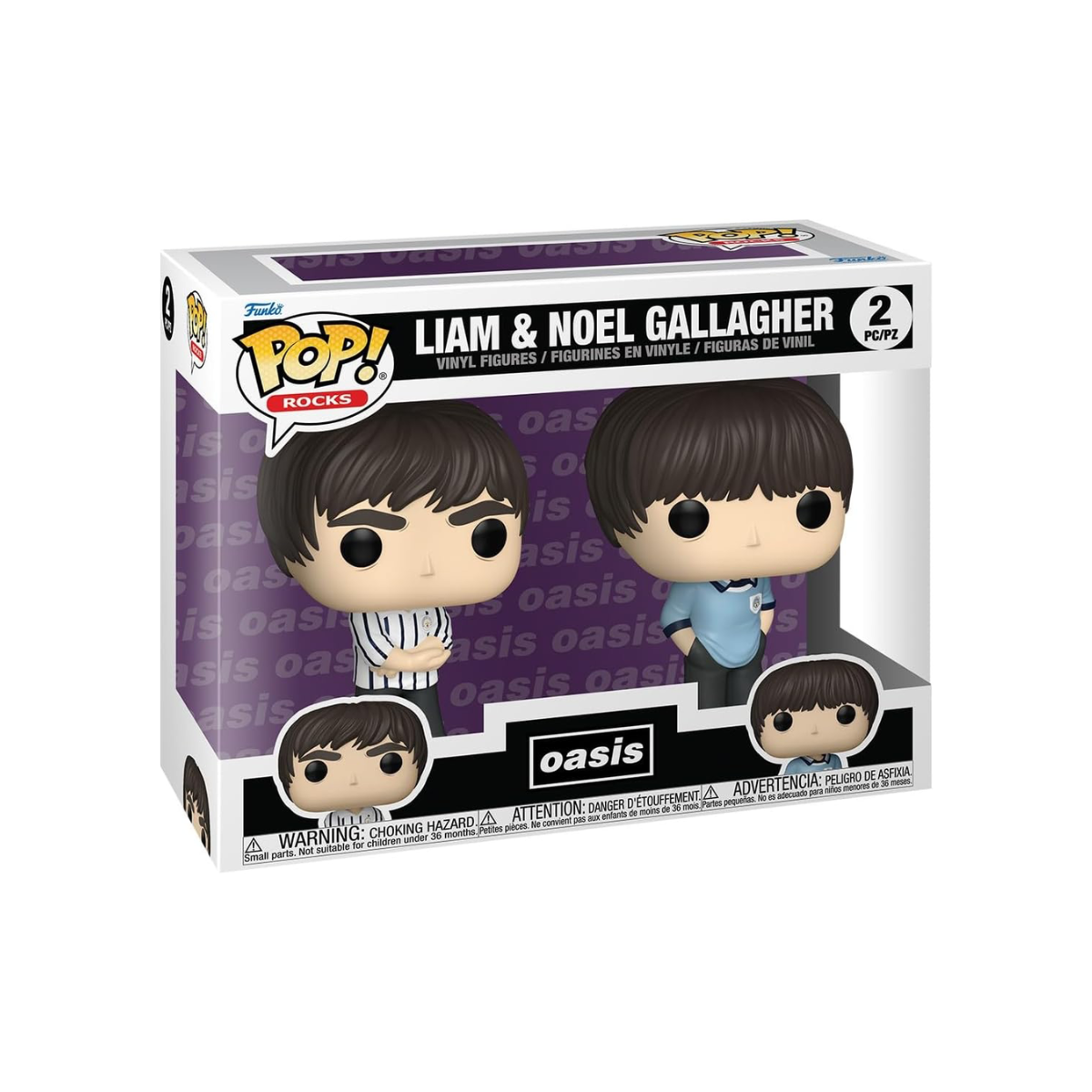 Funko Pop: Oasis - Liam & Noel Gallagher 2 Pack