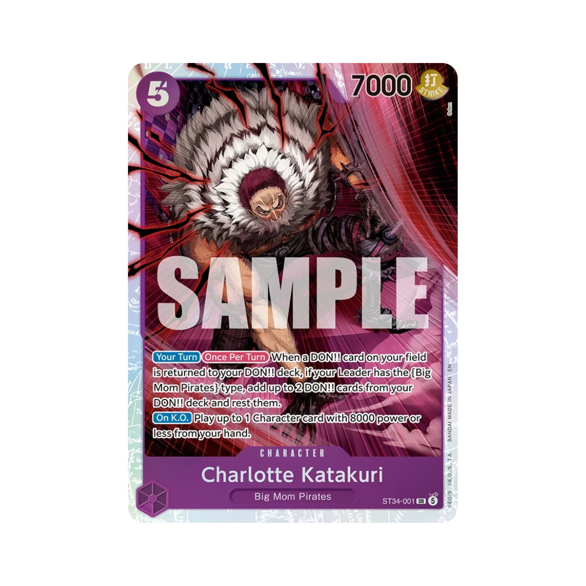 One Piece Tcg Starter Deck ST 34 Purple Charlotte Katakuri Ingles