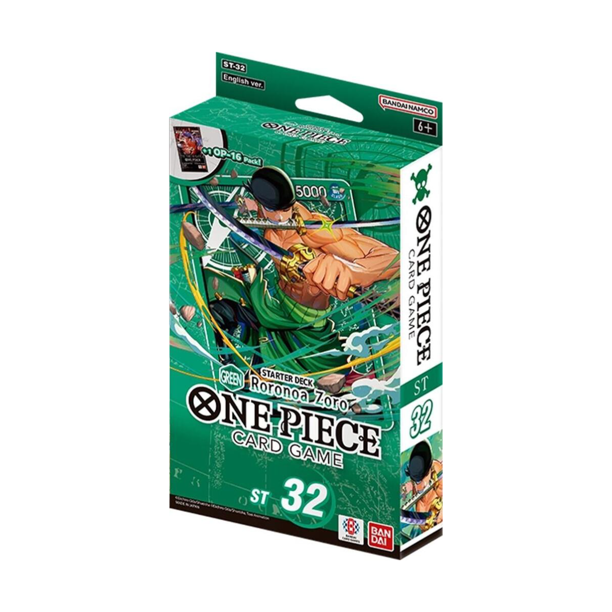 One Piece Tcg Starter Deck ST 32 Green Roronoa Zoro Ingles