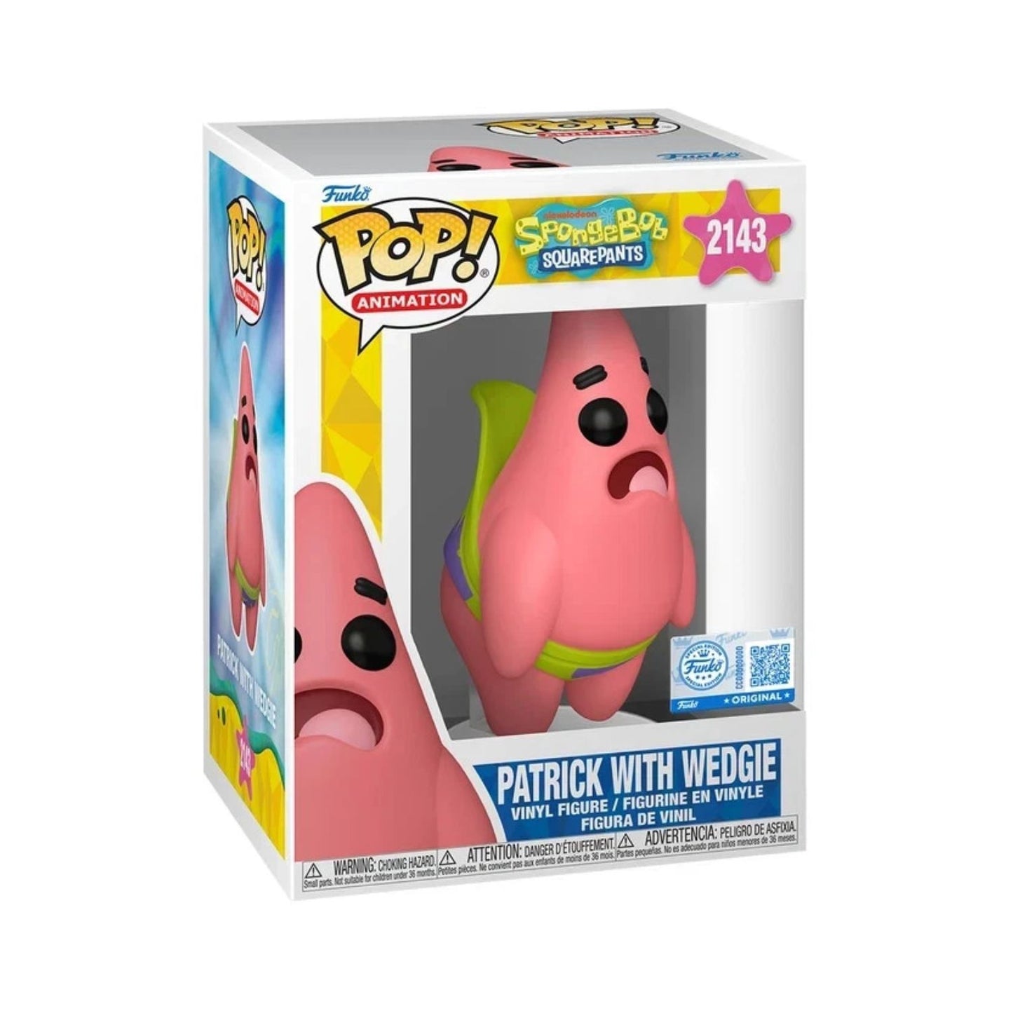 Funko Pop: Spongebob-  Patrick With Wedgie Exclusivo #2143