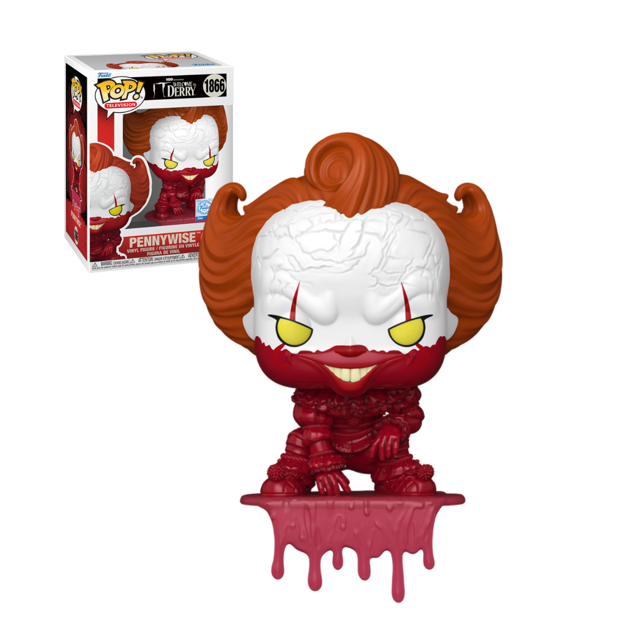 Funko Pop: Shelf Sitter It Welcome To Derry - Pennywise Bloody Exclusivo #1866