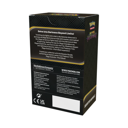 Pokemon Tcg Mega Evolution Pitch Black Booster Bundle CASE en Inglés