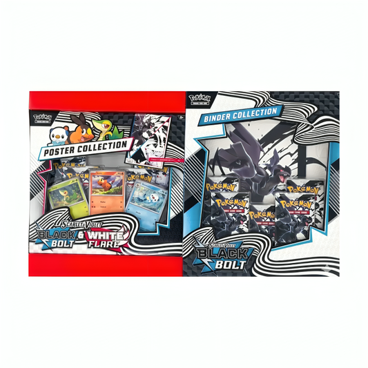 Pokémon Tcg Scarlet & Violet Poster Collection + Binder Collection Black Bolt 2 Pack en Inglés
