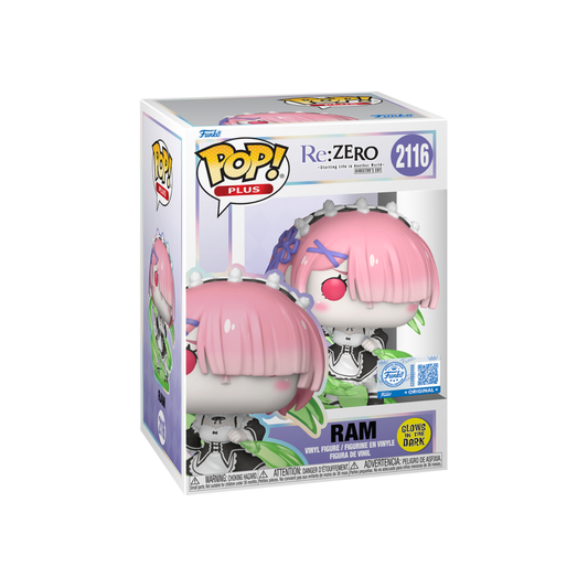 Funko Pop Plus: Re Zero - Ram Glows In The Dark Exclusivo #2116