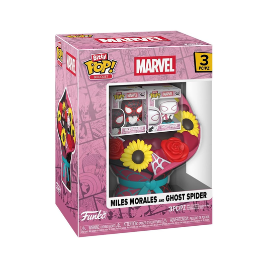 Funko Pop: Bitty Bouquet! Ramo San Valentin - Miles Morales & Spider Gwen
