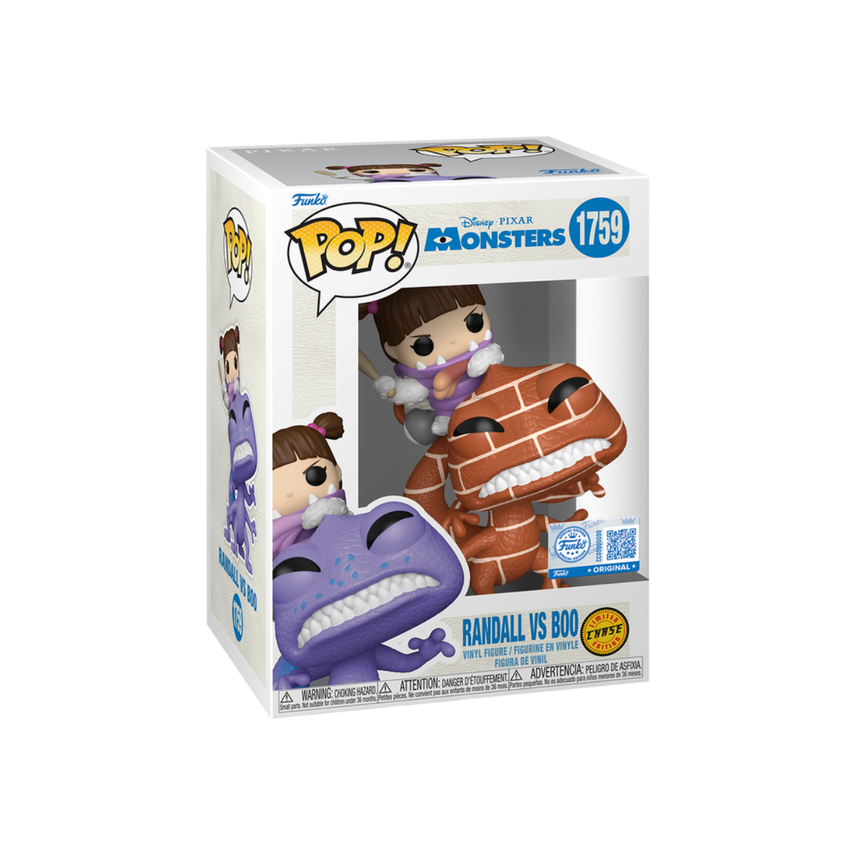 Funko Pop: Monsters Inc - Randall Vs Boo Exclusivo Chase #1759