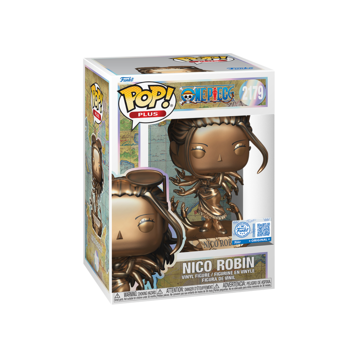 Funko Pop: Plus One Piece - Nico Robin Estatua De Bronce Exclusiva #2179