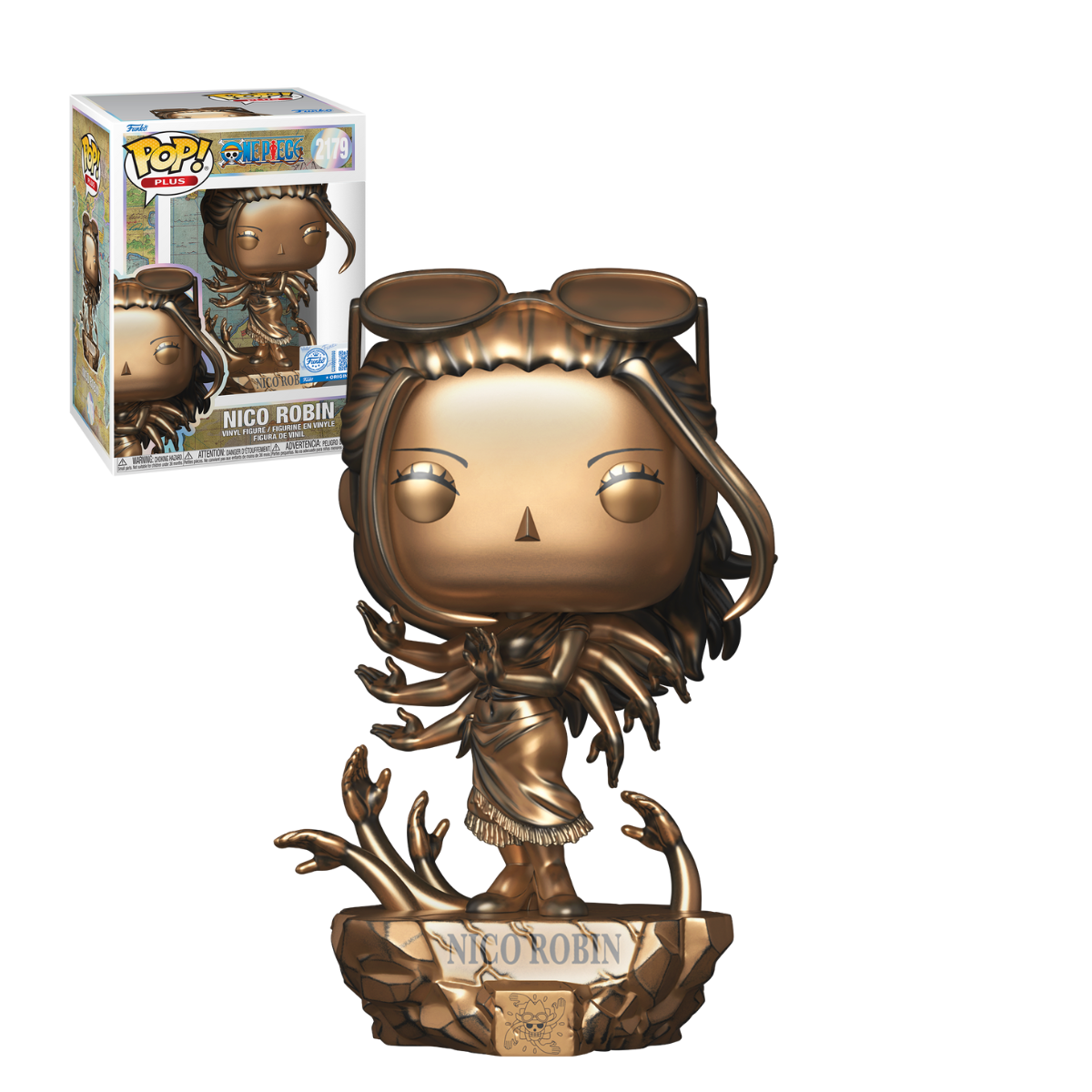 Funko Pop: Plus One Piece - Nico Robin Estatua De Bronce Exclusiva #2179