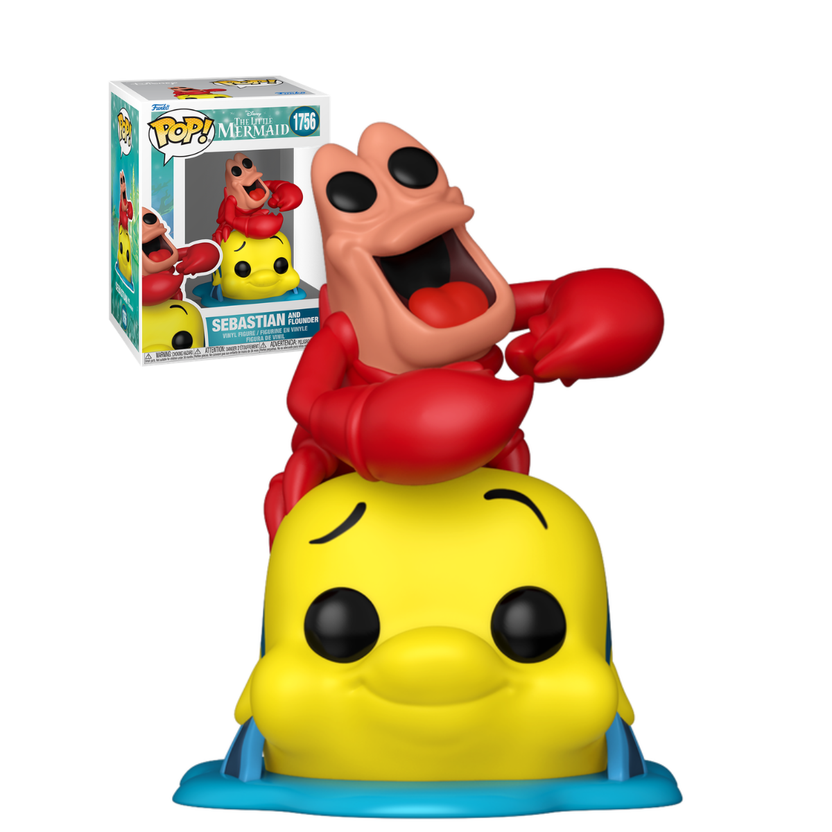 Funko Pop: La Sirenita - Sebastian & Flounder #1756