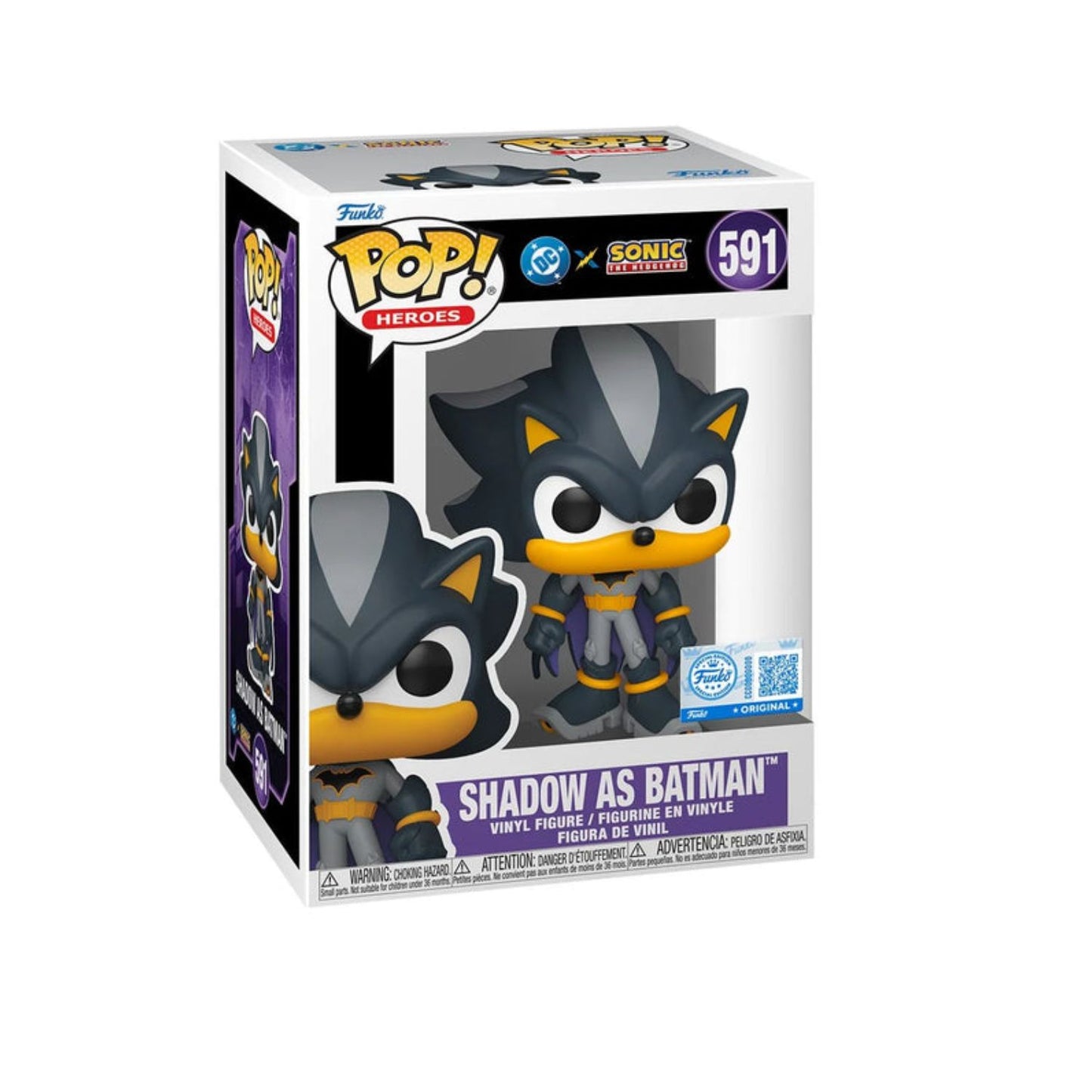 Funko Pop Sonic Liga de la Justicia - Shadow as Batman Exclusivo #591