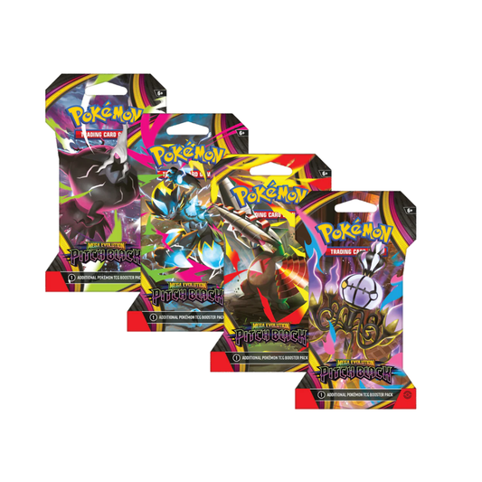 Pokémon Tcg: Mega Evolution Pitch Black Sleeved Booster Al Azar Inglés