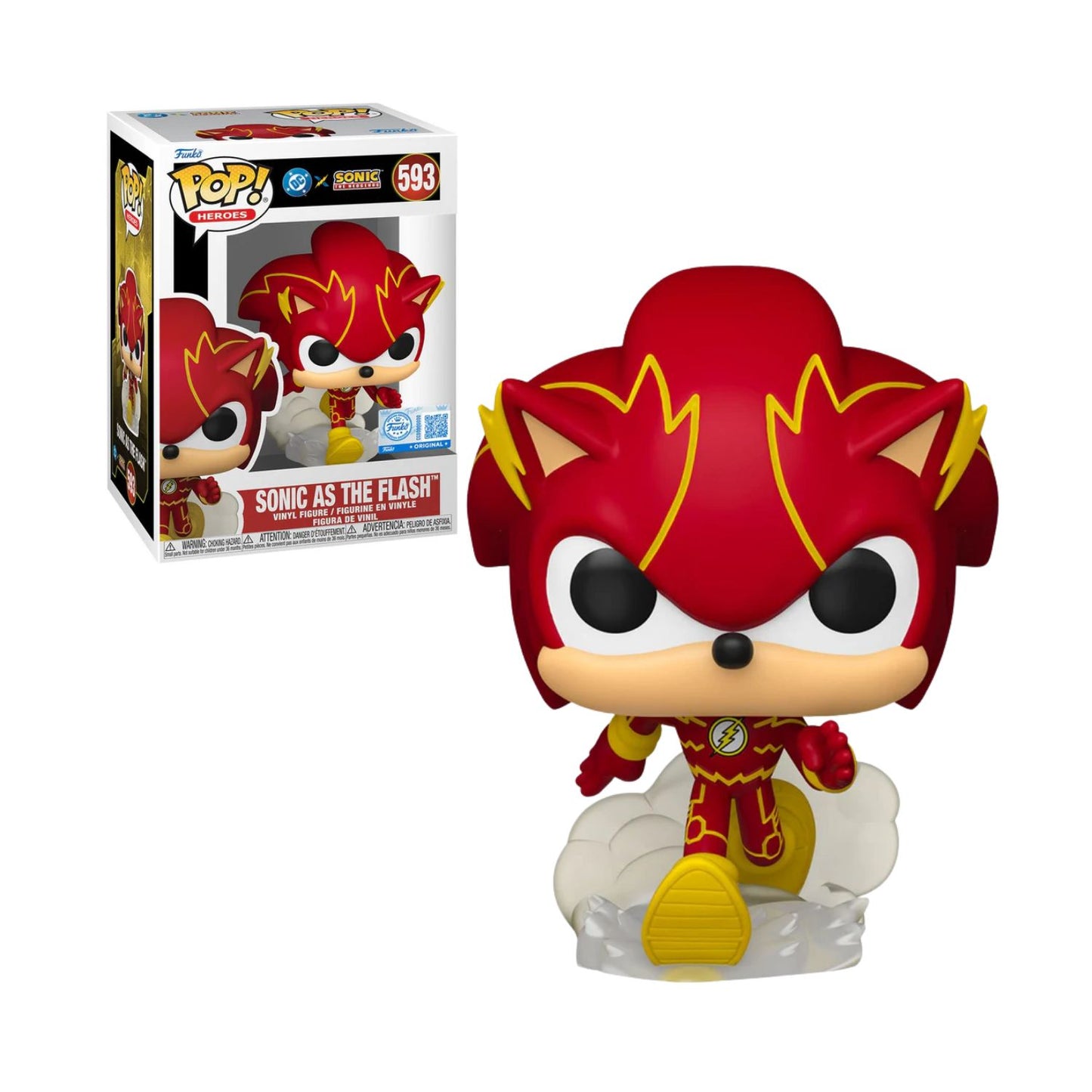Funko Pop Sonic Liga de la Justicia - Sonic As The Flash Exclusivo #593