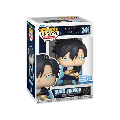 Funko Pop: Solo Leveling - Sung Jinwoo Aura Glows Chase Exlusivo #2496