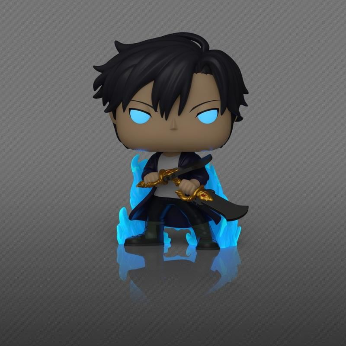 Funko Pop: Solo Leveling - Sung Jinwoo Aura Glows Chase Exlusivo #2496