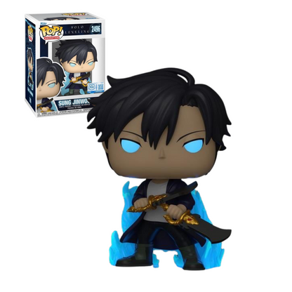 Funko Pop: Solo Leveling - Sung Jinwoo Aura Glows Chase Exlusivo #2496