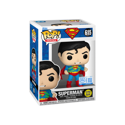 Funko Pop: DC Heroes- Superman - Superman Glows Exclusivo #615