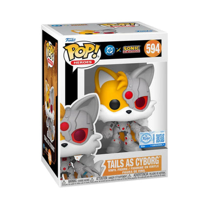 Funko Pop Sonic Liga de la Justicia - Tails As Cyborg Exclusivo #594