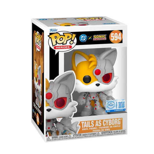 Funko Pop Sonic Liga de la Justicia - Tails As Cyborg Exclusivo #594