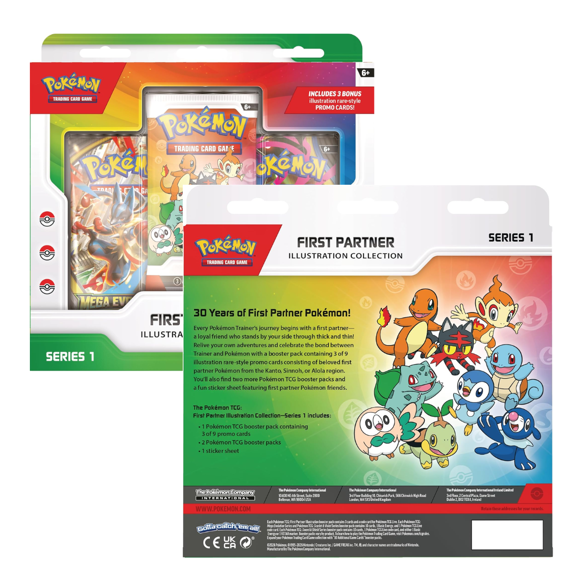 Pokemon Tcg First Partner Illustration Collection Series 1 en Inglés