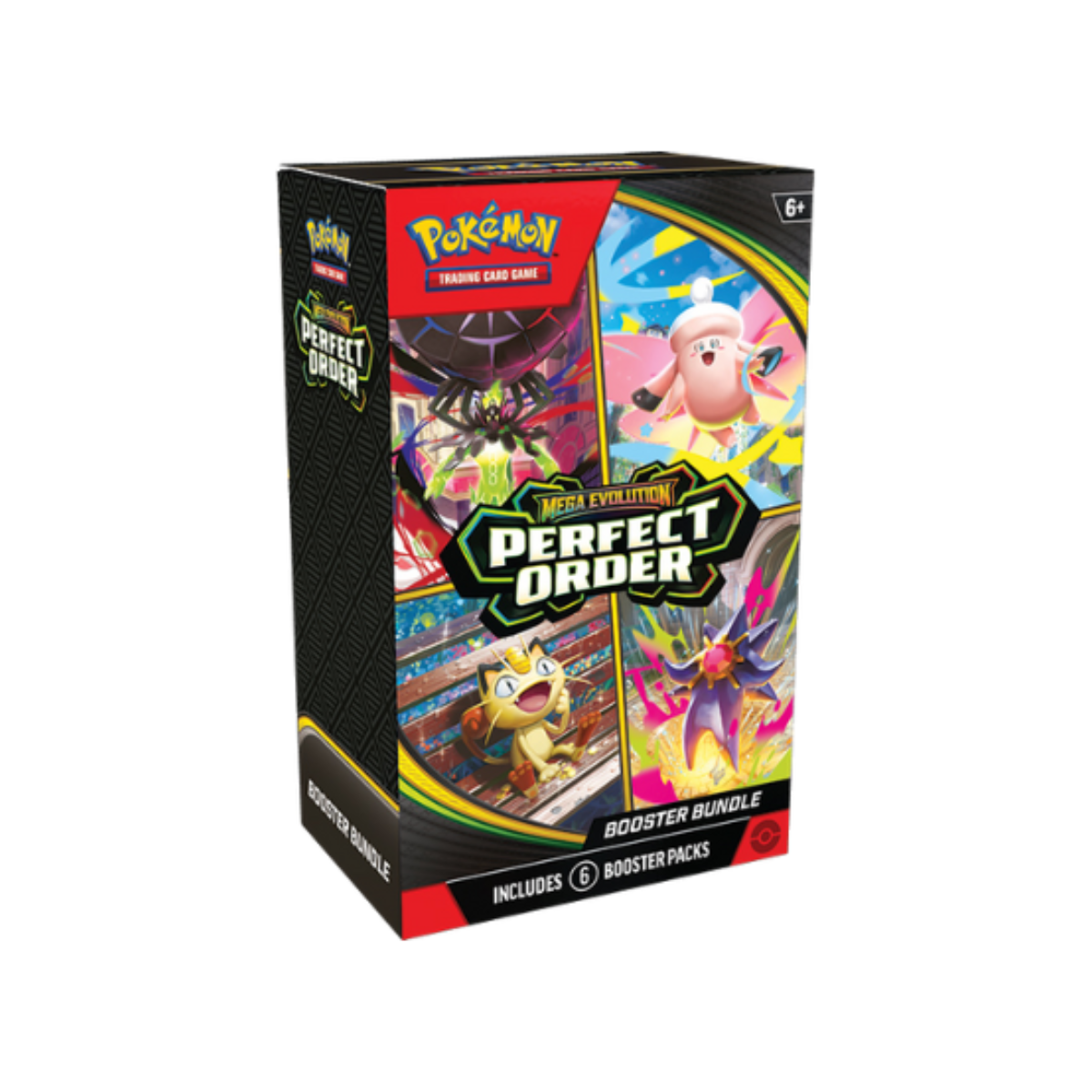 Pokemon Tcg Mega Evolution Perfect Order Booster Bundle 6 pack en Inglés