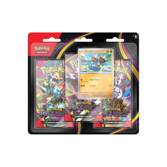Pokemon Tcg Mega Evolution Pitch Black 3 Pack Booster Blister En Ingles