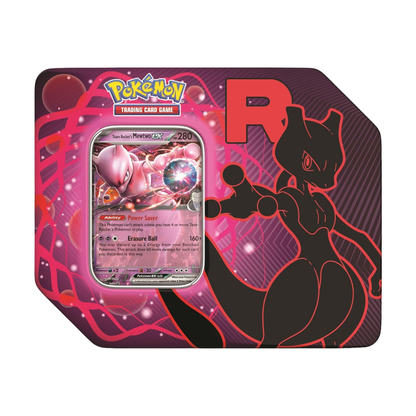 Pokémon Tcg: Team Rocket Tin Mewtwo ex Inglés