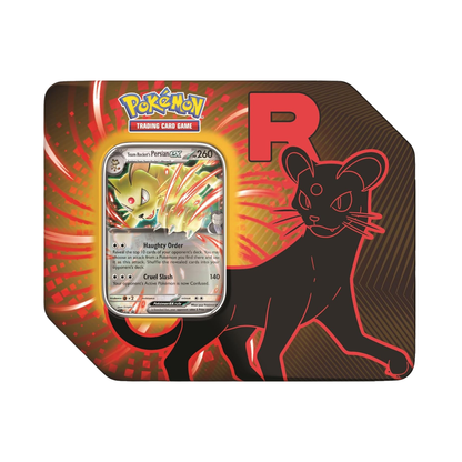 Pokémon Tcg: Team Rocket Tin Persian ex Inglés