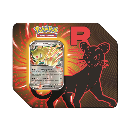 Pokémon Tcg: Team Rocket Tin Persian ex Inglés
