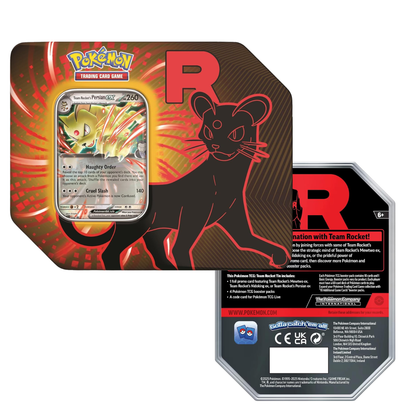 Pokémon Tcg: Team Rocket Tin Persian ex Inglés