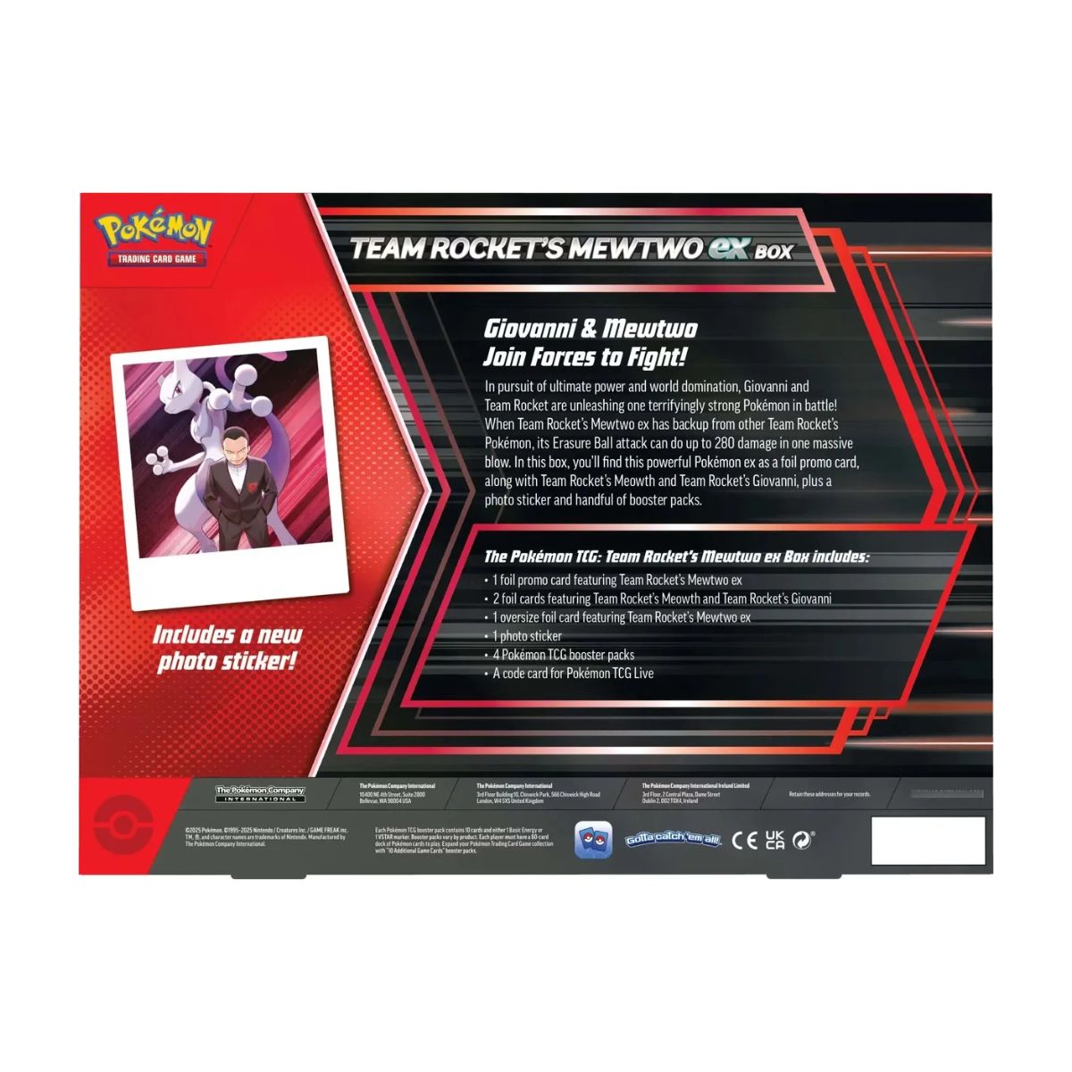Pokemon Tcg - Team Rockets Mewtwo Ex Box en Ingles
