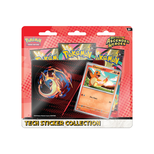 Pokémon Tcg Ascended Heroes Tech Sticker Collection Charmander Inglés