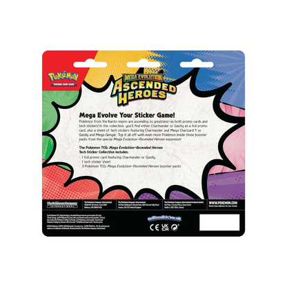 Pokémon Tcg Ascended Heroes Tech Sticker Collection Charmander Inglés