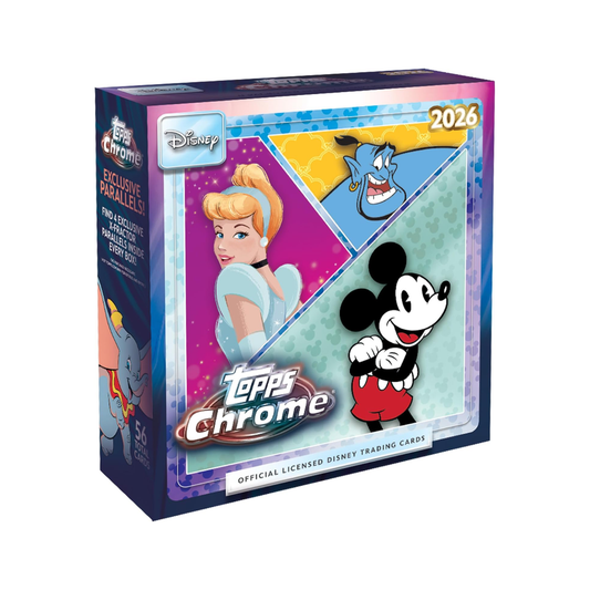 Topps Chrome Disney 2026 Mega Box Inglés