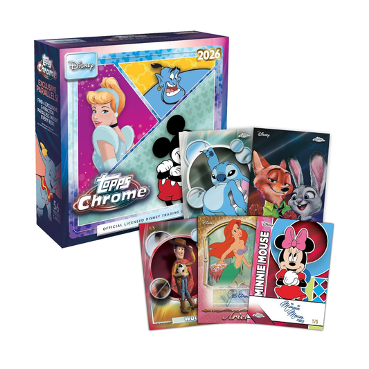 Topps Chrome Disney 2026 Mega Box Inglés