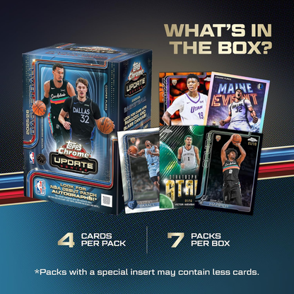 Topps Chrome NBA Updates Series 2025 - 2026 Value Box Ingles