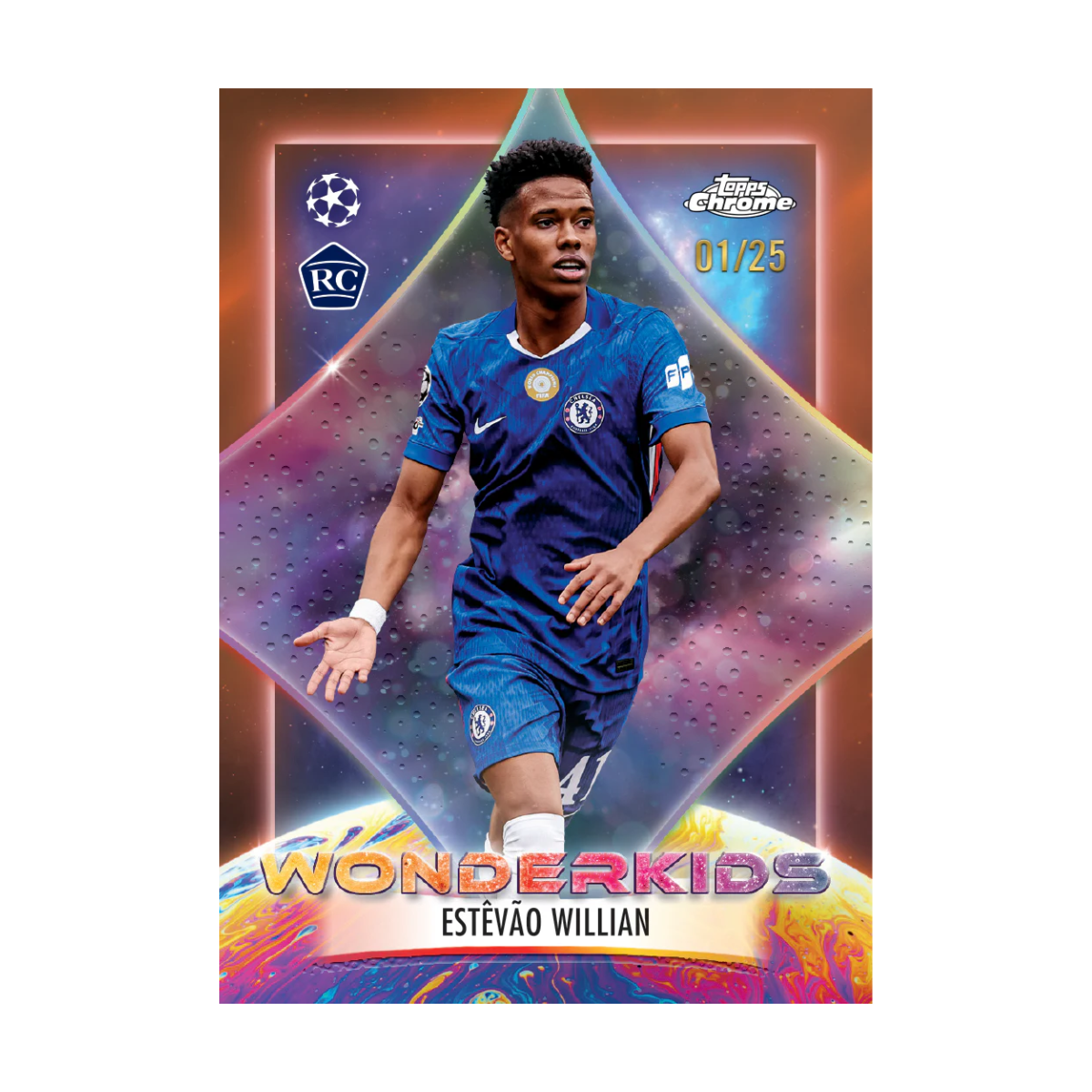 Topps Chrome Uefa Club Competitions 2025-26 Mega Box Ingles