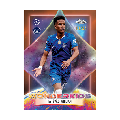Topps Chrome Uefa Club Competitions 2025-26 Mega Box Ingles