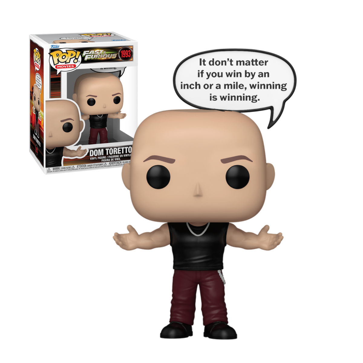 Funko Pop Fast & Furious - Dom Toretto "Ganar es ganar" #1993