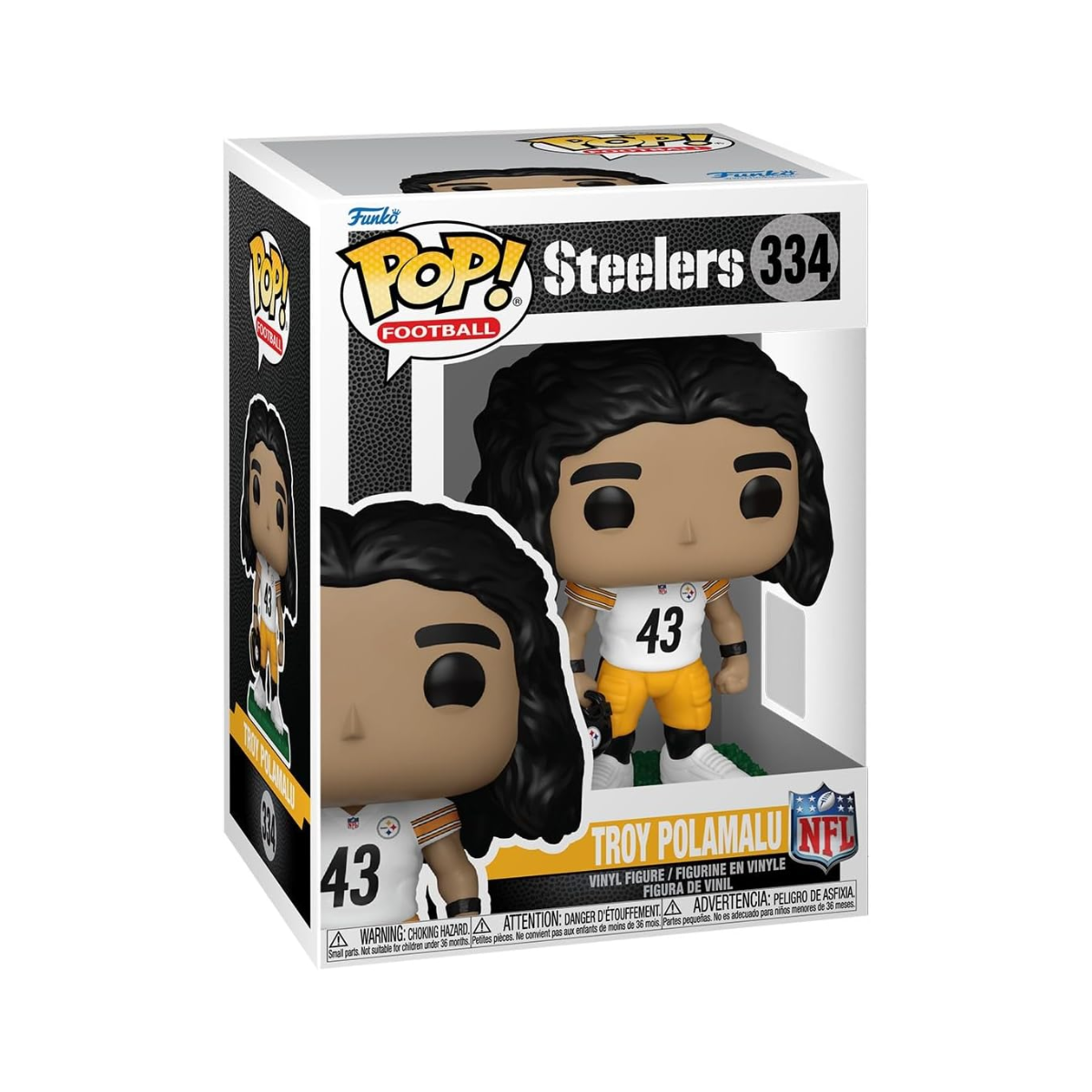 Funko Pop: Nfl Steelers - Troy Polamalu #334