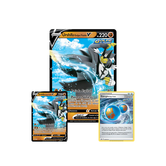 Pokemon Tcg Rapid Strike Colección Urshifu V Golpe Fluido en Español
