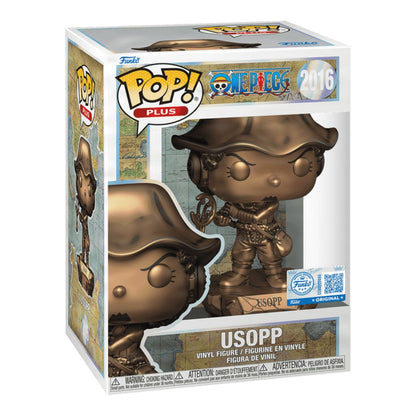Funko Pop: Plus One Piece - Usopp Estatua De Bronce Exclusiva #2016