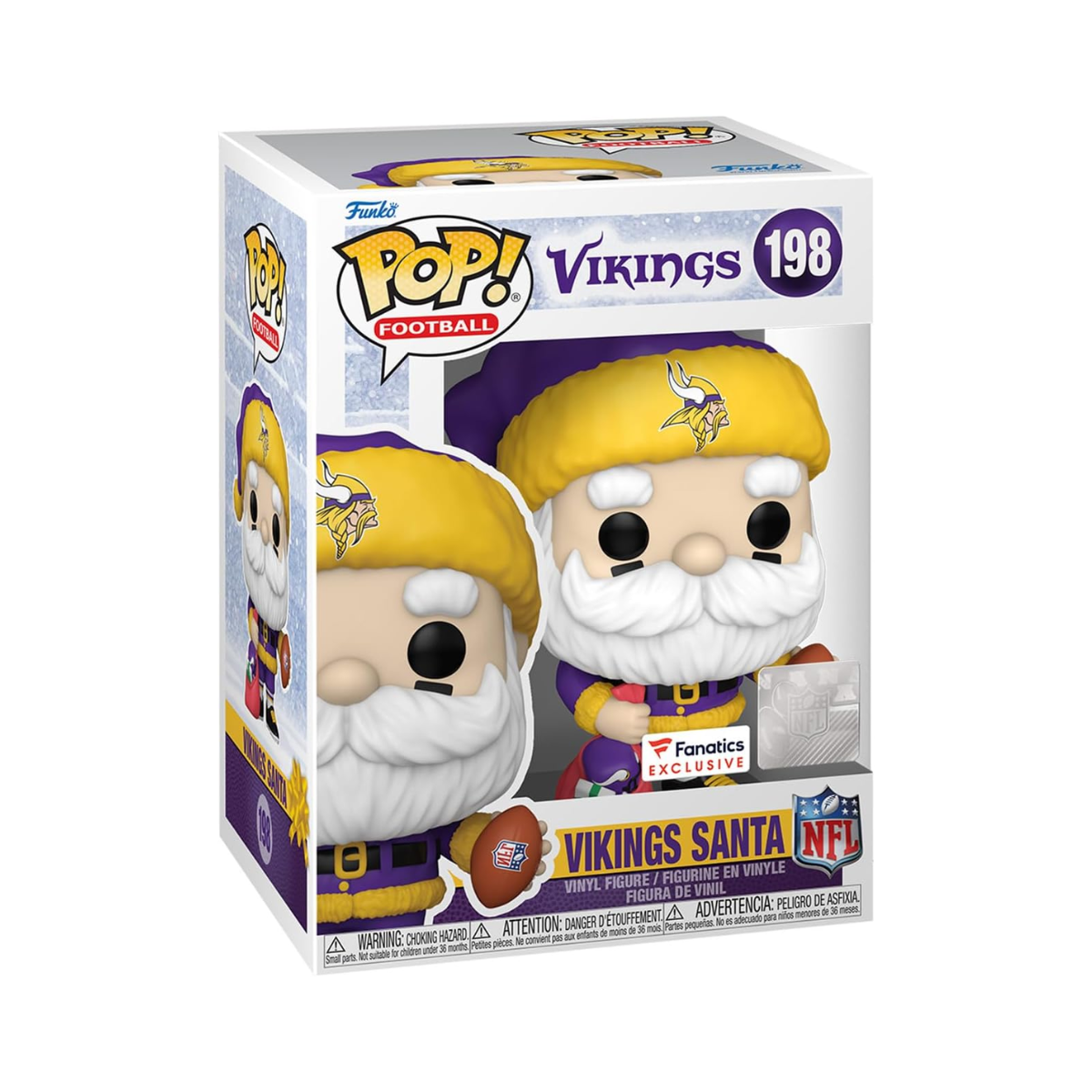 Funko Pop: Nfl Holiday: Vikings - Santa Claus #198